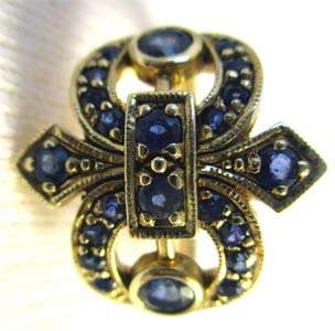 Genuine Blue Sapphired in 9ct Gold Ring