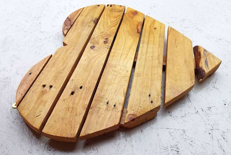 Wood Heart Decoration / Trellis