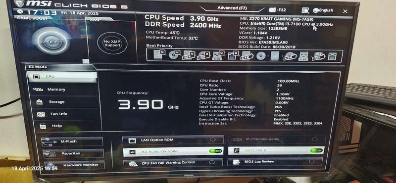 I3 7th gen pc - read description