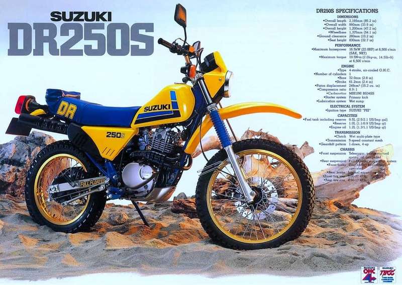 Suzuki DR250 & 250S (1990 - 1995) service manual (E-book)