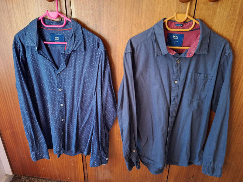 Mens shirts x2 Combo Deal Blue+