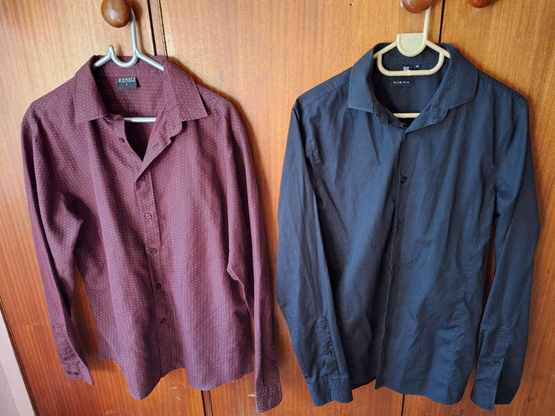 Mens shirts x2 Combo Deal Black+