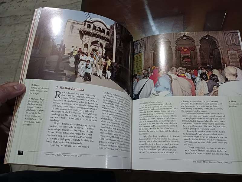 Book: Vrindavana The Playground of God (Hardcover, coffee table format, New)