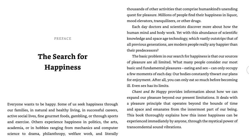Book: Chant and be Happy (Softcover, New)