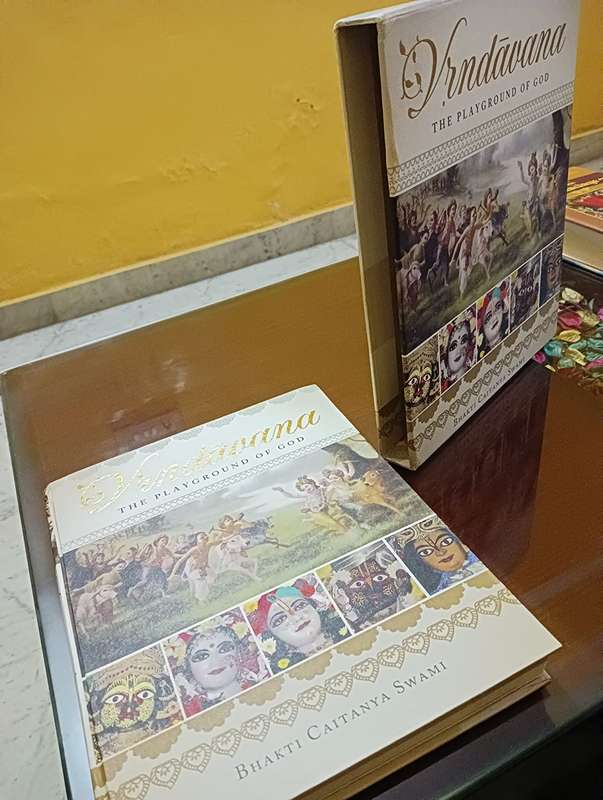 Book: Vrindavana The Playground of God (Hardcover, coffee table format, New)