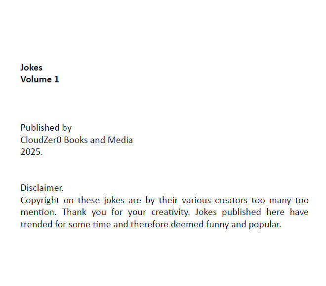 Book:  Laugh Volume I -  A Collection of the Internet's Best Jokes ( Digital only - pdf, epub)