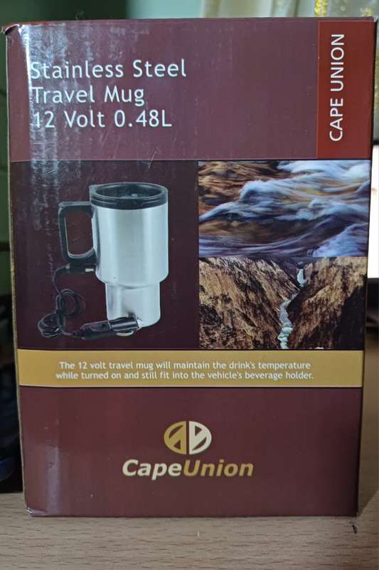 Cape Union Stainless Steel Travel Mug 12V 0.48l