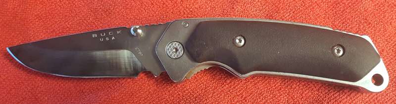 Buck 279  Black lock back Alpha Hunter