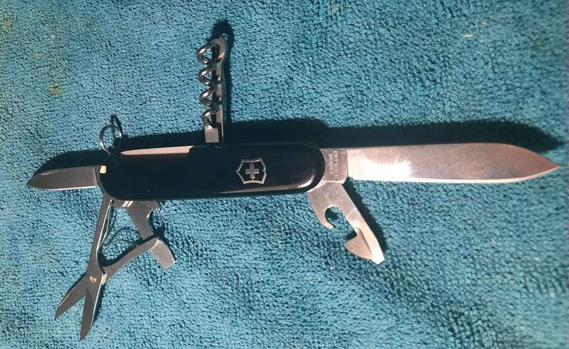 Swiss Army Knife .Victorinox- Climber with logo on one scale KSW Kantonsspital Winterthur