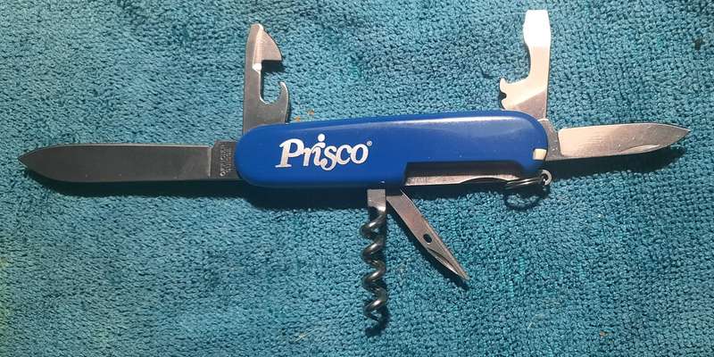 Victorinox Swiss Army Knife -  Spartan/Standard Spartan Blue Scales with Prisco logo  on scale