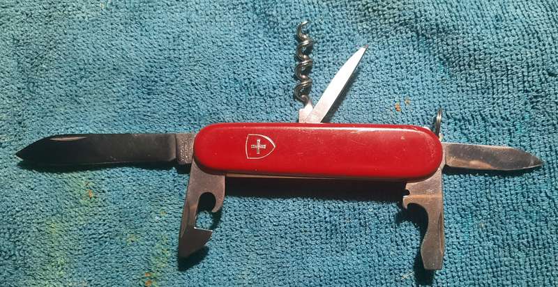 Victorinox - Older Camper with Red Scales
