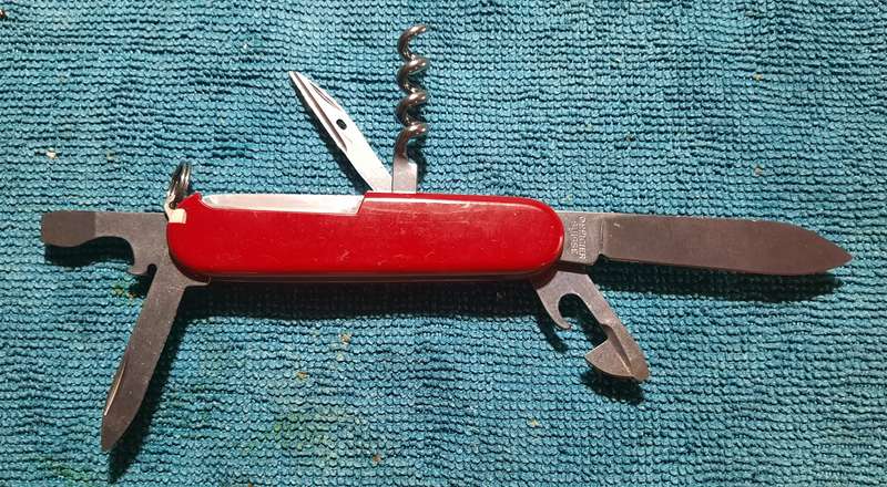 Victorinox Swiss Army Knife -  Sportsman Red Scales