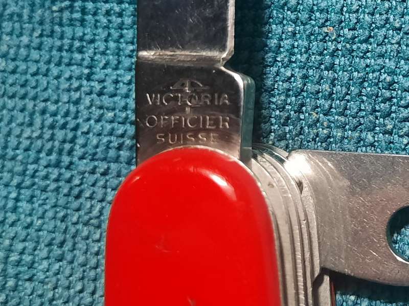 Victorinox - Swiss Army Knife Victoria 91 mm Name unknown Rare 5 grooved cork screw