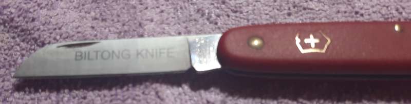 Victorinox Swiss Army Knife - Biltong  Red nylon Scales condition as per pictures