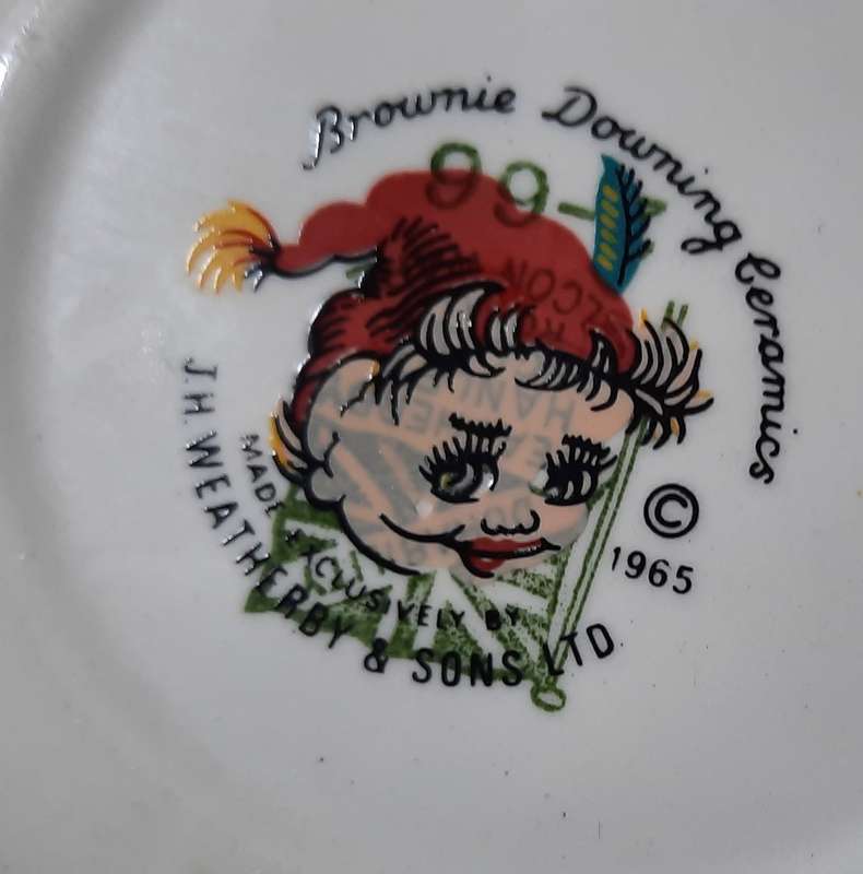 Set of two Welsh plates as per pictures Brownie Downing Ceramics 1965