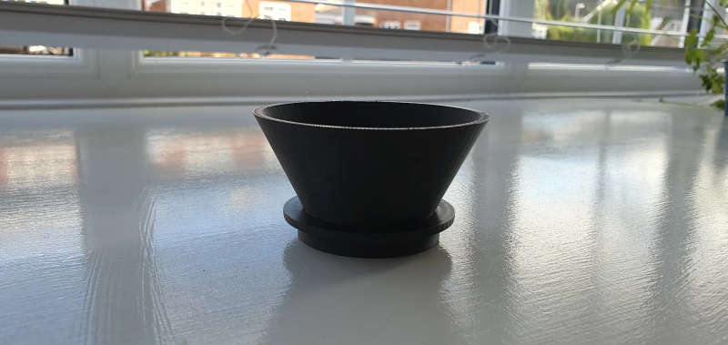 Dosing funnel for 51mm DeLonghi Dedica portafilter
