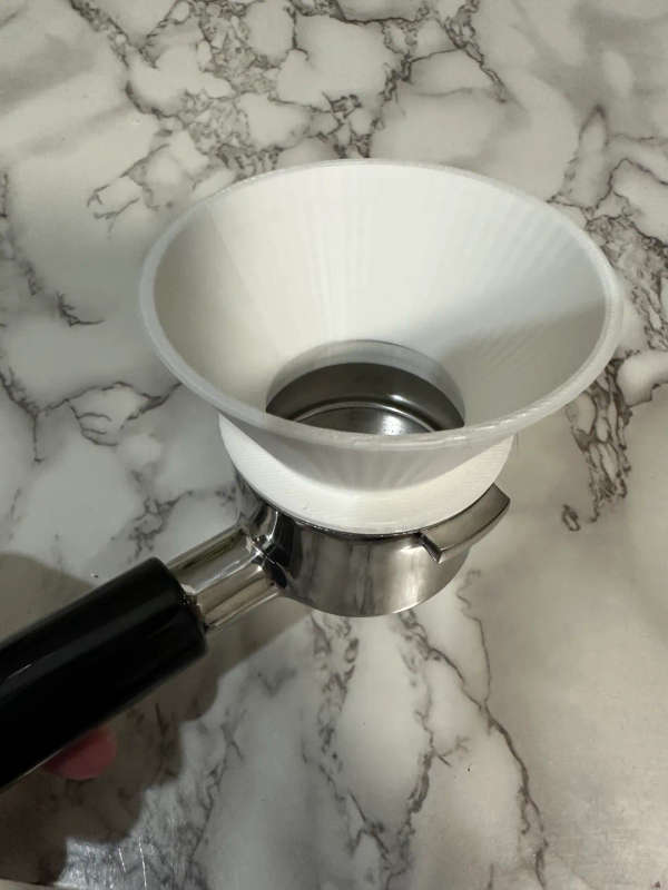 Dosing funnel for 51mm DeLonghi Dedica portafilter