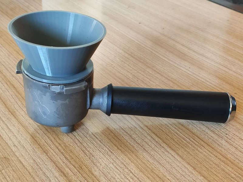 Dosing funnel for 51mm DeLonghi Dedica portafilter