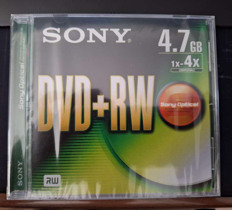 Sony DVD+RW Blank Rewriteable Disks