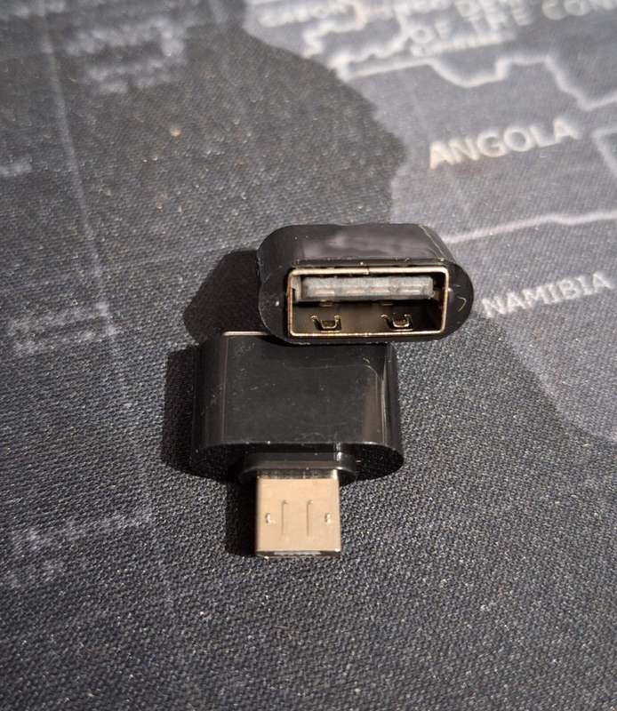 MicroUSB male to USB female adaptor