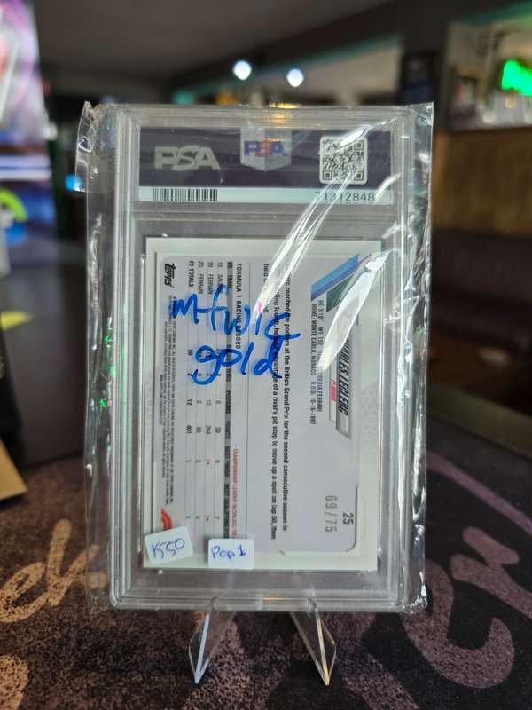 2021 Topps Chrome F1 Charles Leclerc Sapphire Edition - Green 69/75 PSA Gem MT 10