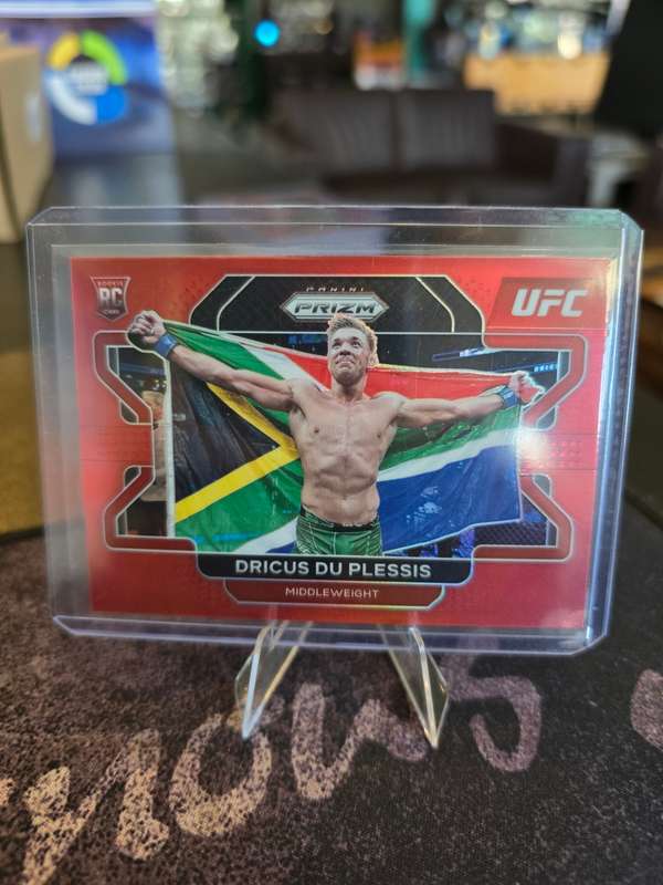 2022 Panini Prizm UFC - RED 147/299 - Dricus Du Plessis RC (Rookie Card)