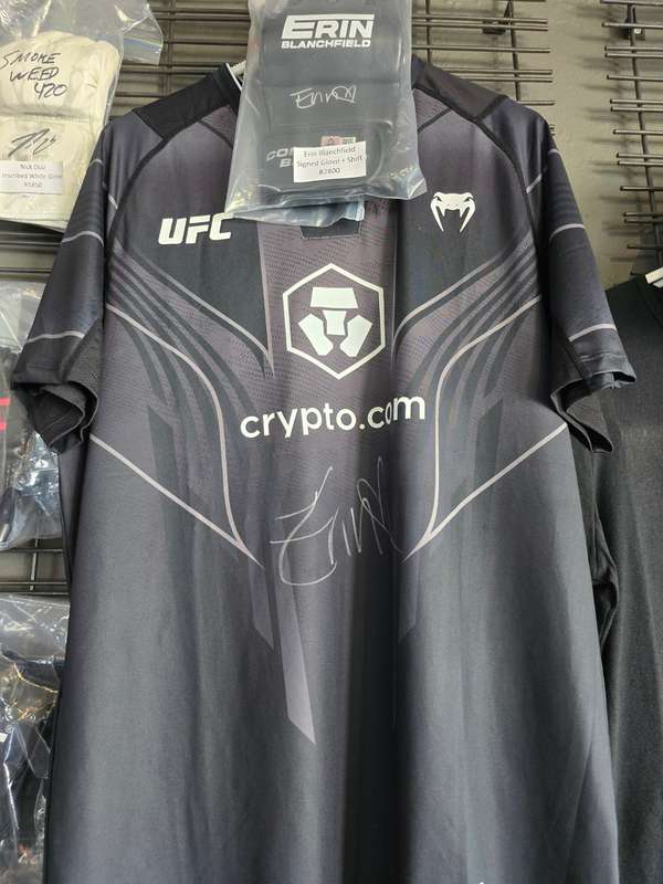 Signed  UFC Glove & Signed Shirt Combo - Erin Blanchfield - Includes COA