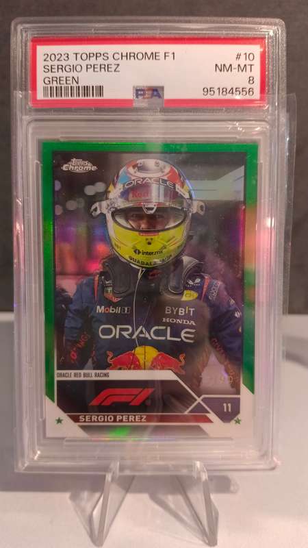 2023 Topps Chrome F1 Sergio Perez Green #10 NM-MT PSA 8 72/99