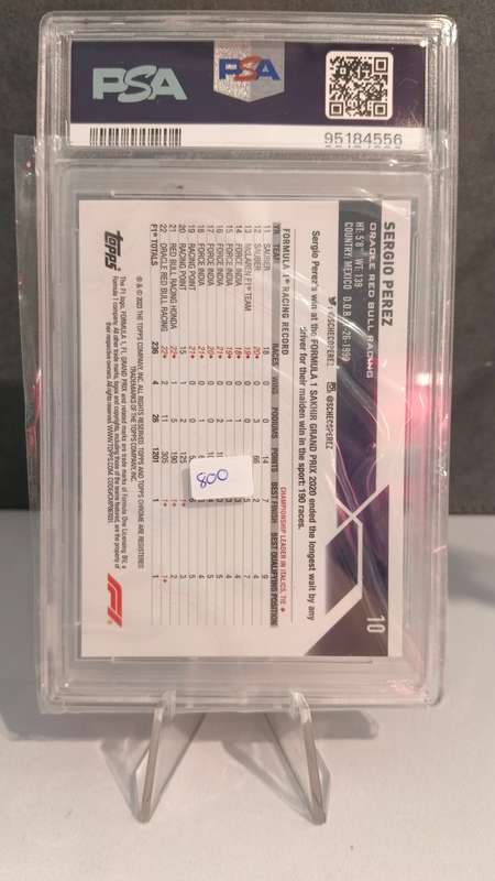 2023 Topps Chrome F1 Sergio Perez Green #10 NM-MT PSA 8 72/99