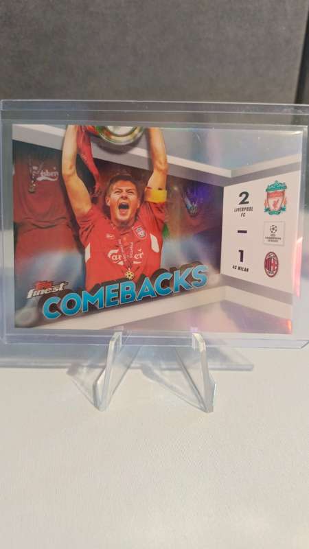 2023-2024 Topps Finest UCC Comebacks Steven Gerrad Istanbul 2005 #FC-5