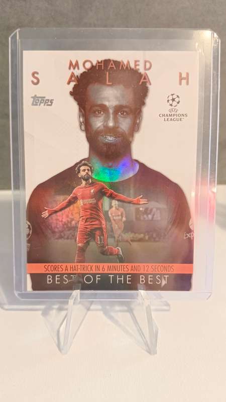 2023-2024 Topps Flagship UEFA Champions League Best Of The Best Mohamed Salah #BM-6