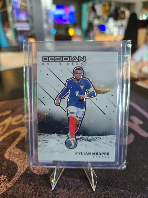 2023-24 Panini Obsidian White Night Case Hit Kylian Mbappe France