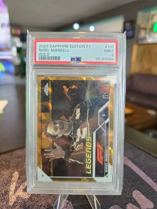 2023 Sapphire Edition F1 Nigel Mansell 31/50 Gold PSA Mint 9