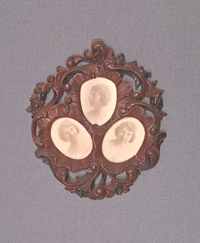 2 Victorian Carved Wood Frames
