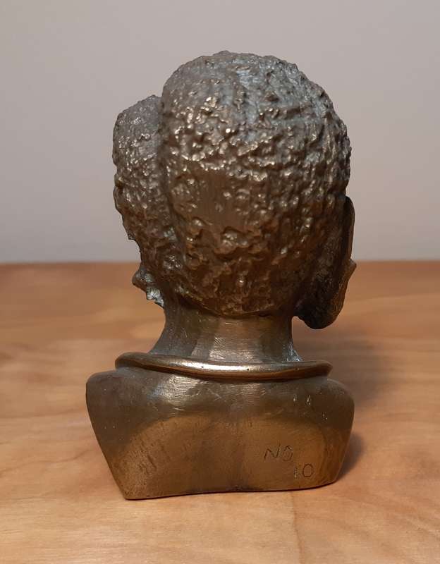 Investment Art - Casper Darare (1952 - 2001) Bronze Overlay Sculpture - Zulu Male, No.10