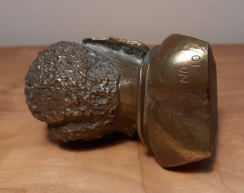 Investment Art - Casper Darare (1952 - 2001) Bronze Overlay Sculpture - Zulu Male, No.10