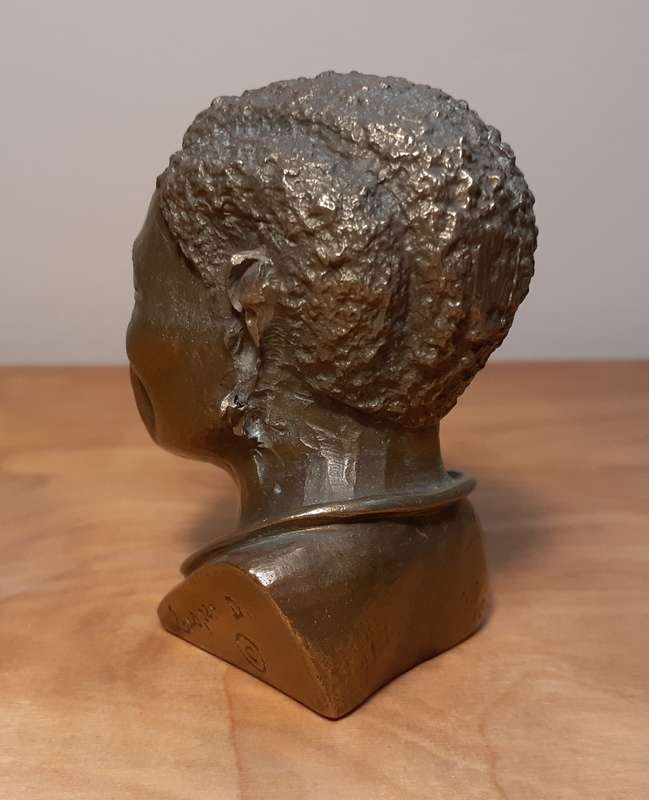 Investment Art - Casper Darare (1952 - 2001) Bronze Overlay Sculpture - Zulu Male, No.10