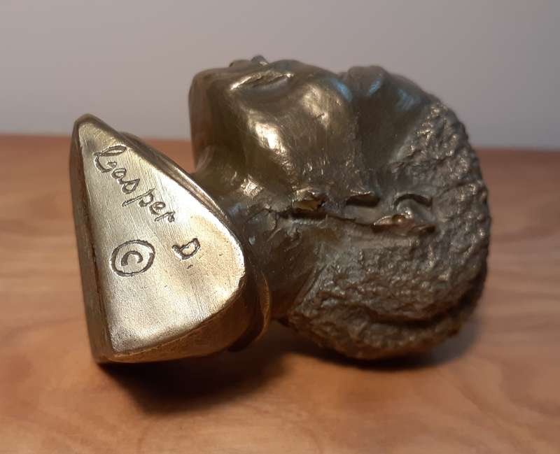 Investment Art - Casper Darare (1952 - 2001) Bronze Overlay Sculpture - Zulu Male, No.10