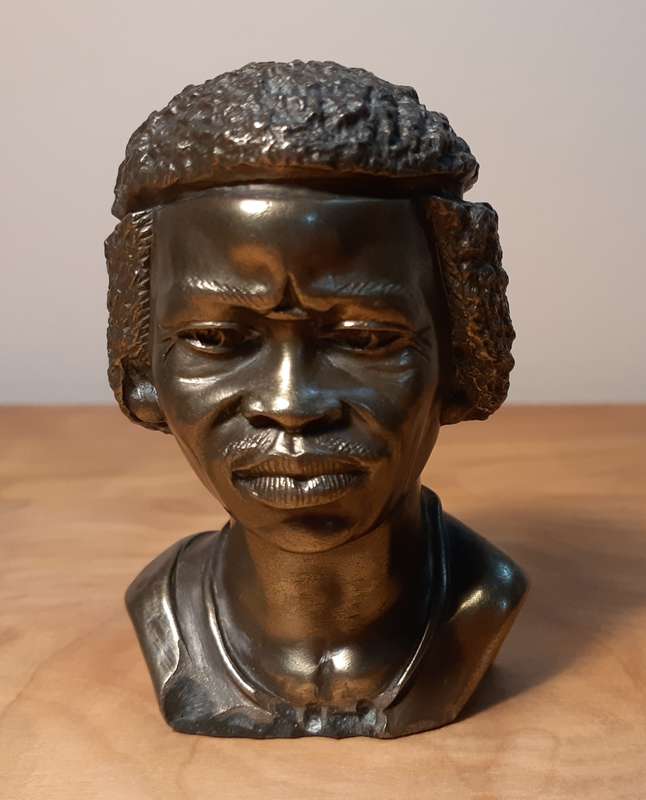 Investment Art by Casper Darare (1952 - 2001) Bronze Overlay Sculpture - The Chief, No.6