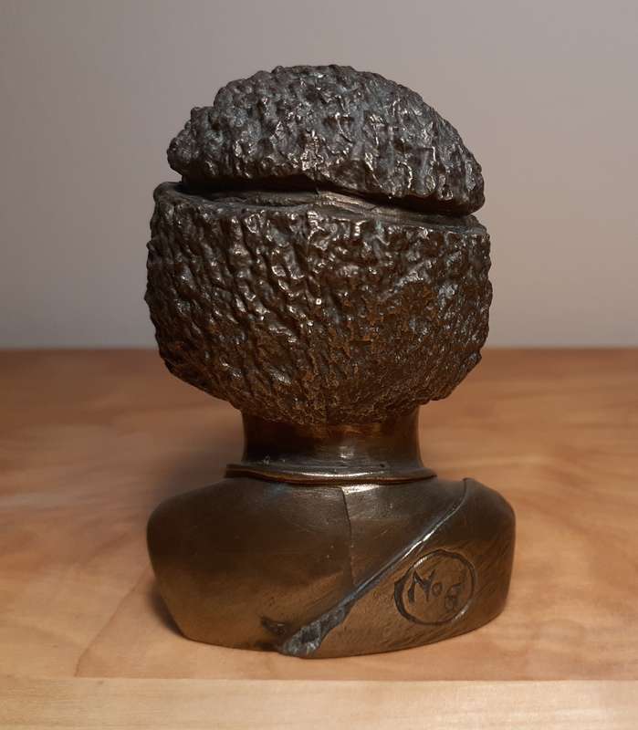Investment Art by Casper Darare (1952 - 2001) Bronze Overlay Sculpture - The Chief, No.6