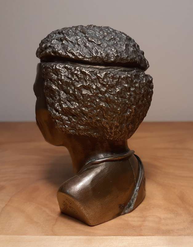 Investment Art by Casper Darare (1952 - 2001) Bronze Overlay Sculpture - The Chief, No.6