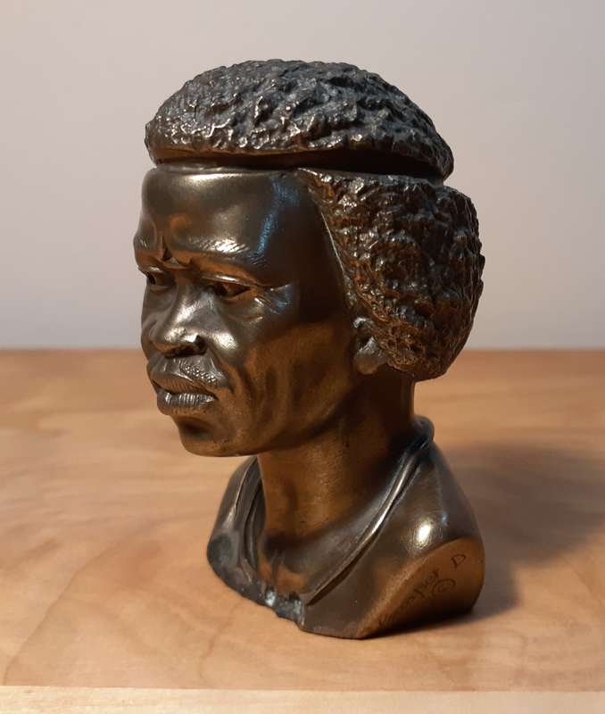 Investment Art by Casper Darare (1952 - 2001) Bronze Overlay Sculpture - The Chief, No.6