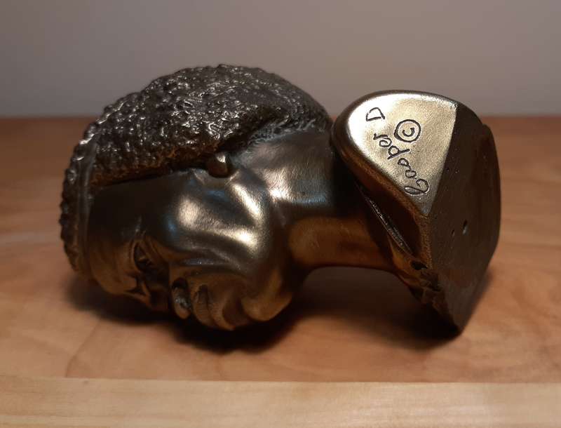 Investment Art by Casper Darare (1952 - 2001) Bronze Overlay Sculpture - The Chief, No.6