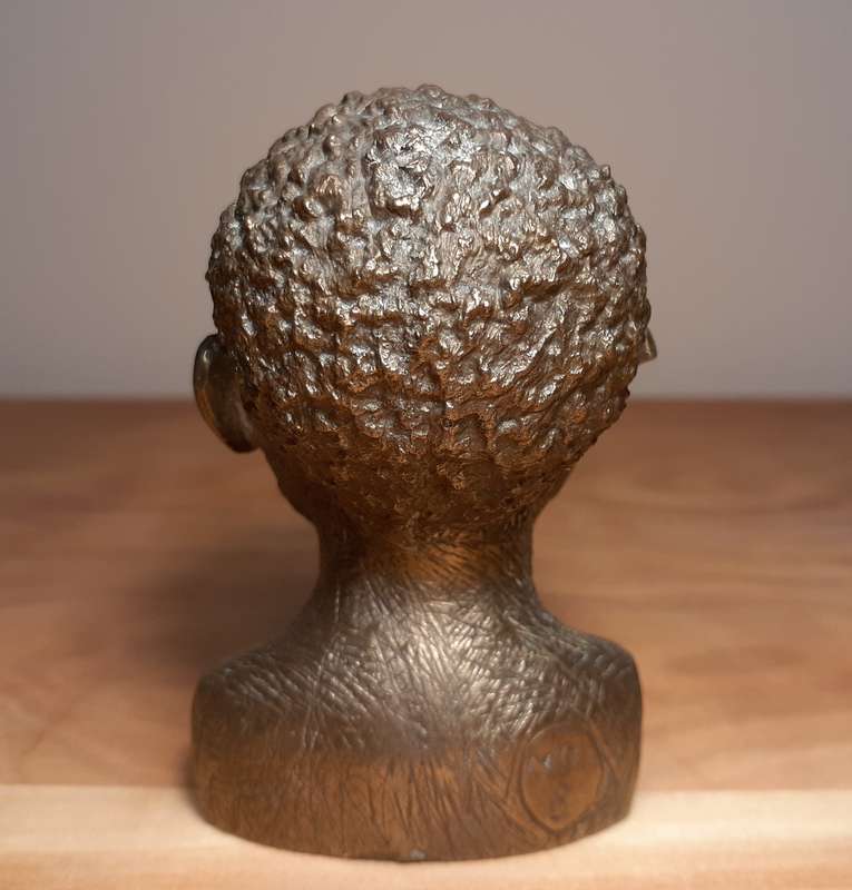 Investment Art - Casper Darare (1952 - 2001) Bronze Overlay Sculpture - Bushman Man, No.8