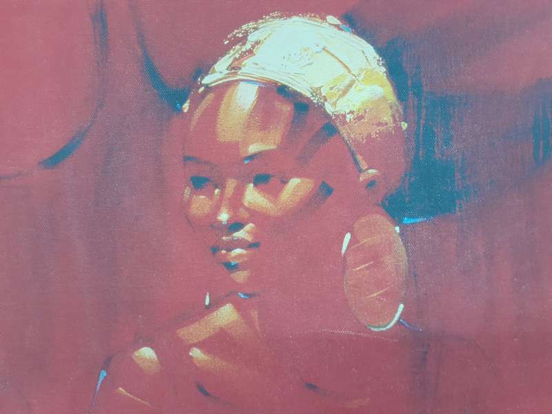 Stunning Oil on Canvas Painting by Artist Peter Pharoah - Traditional Zulu Women