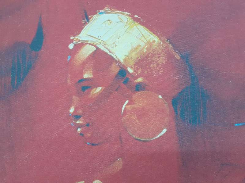 Stunning Oil on Canvas Painting by Artist Peter Pharoah - Traditional Zulu Women