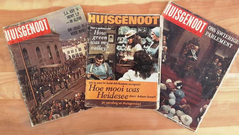 Three Vintage Huisgenoot Magazines, 1968, 1969, 1977 Issues