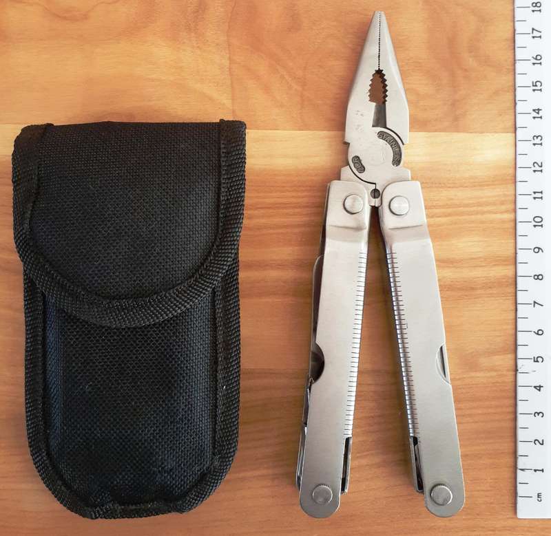 Multi-function Knife & Pliers Tool, (25-Function) with Belt-Pouch