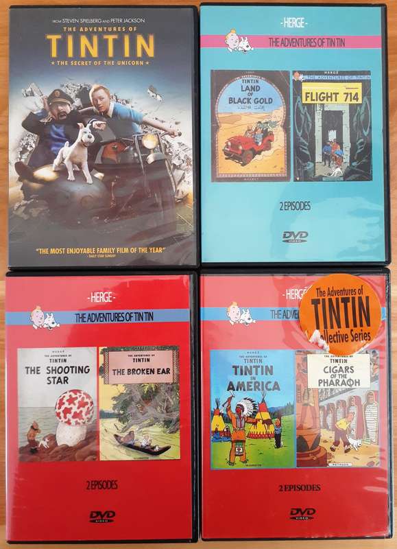 TINTIN, The Adventures Of (The Film + 6 TinTin Movies)