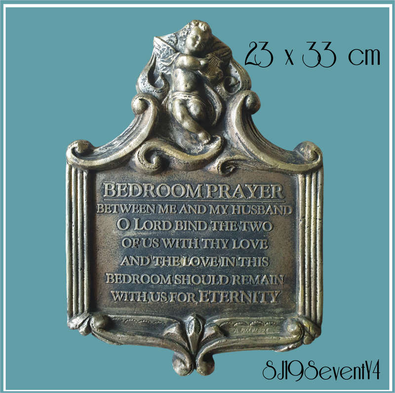 BEDROOM PRAYER WALL PLAQUE | PLASTER OF PARIS | WALL DECOR | BEDROOM |